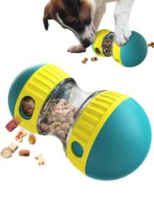 1pc Dog Puzzle Slow Feeder Toy, Rolling Treat Dispenser, Interactive Food Bowl, Keeps Dogs Entertained