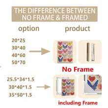 1pc Baby Room Decor, Wall Art, Butterfly Heart Prints, Colorful Nursery Art, Teen Girl Dorm Room Decor, 70's Style Art, Bohemian Wall Art, Whimsical Bedroom Poster Wall Art, Modern Living Room Wall Decor, Kids Room Wall Art For Boys, Baby Animal Prints - Multicolor - View 10