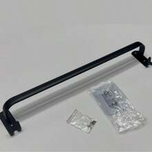Organizador De Alumínio Multiuso Porta Toalha Suporte Toalheiro Banheiro Com Adesivo Preto 50.5x9.5 - Preto - Visão 6