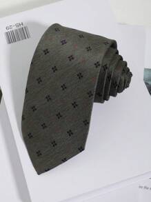 1pc Men's Fashion Floral Jacquard Pattern Necktie, Suitable For Suit, Formal Attire, Business, Wedding, Casual Occasions Men Necktie