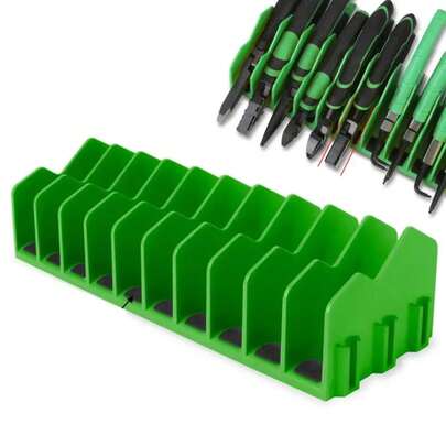 Práctico organizador de alicates, soporta hasta diez alicates, cajón de herramientas, organizador de herramientas resistente, estante de almacenamiento que ahorra espacio