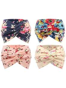 4 confezioni di fasce per capelli vintage con motivo paisley, fasce per capelli da donna colorati, bandane, fasce sportive, fasce per lo yoga, accessori per capelli stile bohémien, fasce per capelli autunno inverno per outfit da vacanza per donna - Multicolore - Visualizzare 6
