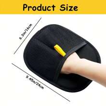 Reusable Pet Hair Remover Gloves - Double-Sided Static Electricity Grooming Gloves For Dogs And Cats, Effectively Removes Hair From Carpets, Sofas, Pet Beds, Cat Trees, Furniture And Carpets, Durable Fabric Material, Dog Grooming Gloves | Static Remover Gloves | Non-Slip Grip, Dog Grooming Gloves