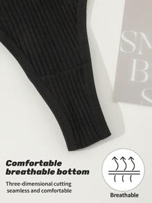 7pcs Set Seamless Low Waist Panties Sexy Ribbed Underwear Women Comfortable Breathable Panty Yoga Sports Briefs Thongs For Women
