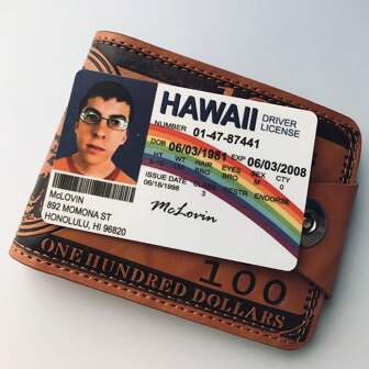 3pcs McLovin Super Bad Plastic ID Card - Hawaiian Driver's License Style - New Age Novelty Prank, Costume Prop Waterproof And Compact Style For Party Props Halloween Christmas School Supplies,Back To School