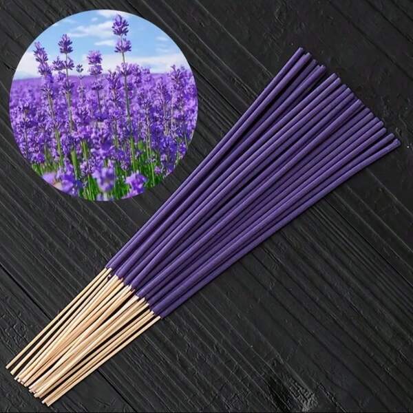 115/200pcs Lavender Scented Incense Sticks - Bamboo Stick Incense, Suitable For Aromatherapy, Yoga, Meditation, Home And Office Fragrance, Perfect Holiday Gift Set
