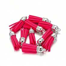 50/80/100 piezas Borlas de 38mm de diámetro a granel de colores variados - Colgantes con borlas para hacer manualidades, llaveros, joyería y talla grande