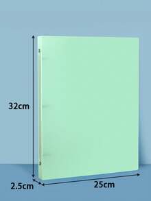 1 件糖果色美国标准 3 孔 6 页彩色 PP 防水双口袋 A4 文件夹整理器文件分隔板，学校用品，返校 - 3孔夾 - 查看 11