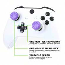 Joystick Silicone Heightening Cap Game Controller Accessories, Suitable For X-Box One Series X/S Game Controller Silicone Protective Cap, High-Performance Thumb Grip Heightening Cap, Enhance Gaming Experience - Nhiều màu - Xem 4