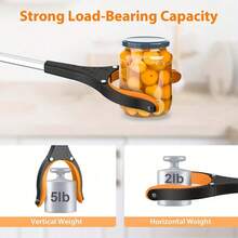 Multifunctional Telescopic Grabber Claw Pickup Tool With Comfortable Handle - Garbage Collection, Foldable Trash Picker, Home Use Pick Up Device, Aluminum Alloy Trash Gripper 360° Rotating Jaws For Kitchen And Outdoor Cleaning, Suitable For Elderly And Disabled