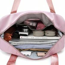 Travel Large Capacity Storage Bag, Zipper Portable Sports Bag, Multi-Functional Fitness Handbag
