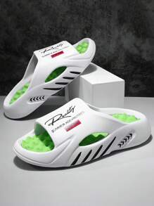 Nuove ciabatte da massaggio in spugna per coppie, da usare in casa o all'aperto, ciabatte sportive fresche, ciabatte piatte in EVA, scarpe casual, scarpe sportive con fondo spesso e alla moda