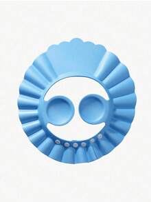 1pc Baby Pink, Blue, Yellow EVA Waterproof Ear Protection Shampoo Cap, Cute Adjustable Baby Shampoo Cap, Suitable For Daily Boy And Girl Bathing, Hairdressing, Sun Protection