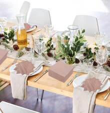 50 Pieces 3-Ply Rose Gold Napkins Disposable Folded 5 X 5 Inches Cocktail Napkins Paper Napkins For Dinner Wedding Birthday Party Dessert Napkins - 金色 - 查看 7