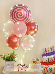 2pcs Balloon Stand - Sturdy Plastic Party Decor (Balloons Not Included), No Electricity Required, Durable Design, Suitable For Birthday, Wedding, New Year, Graduation, Festival Atmosphere Decoration