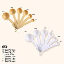 WORTHBUY 1set Multifunctional Plastic Measuring Spoon Set, Stackable Segmented Measuring Spoon, Coffee Salt Seasoning Measuring Spoons,Suitable For Baking&Cooking Tools In Kitchens Restaurants - Multicolor - View 16
