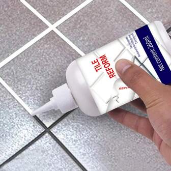 Lechada de cerámica, sellador para juntas, lechada de baldosas blanca impermeable y a prueba de moho para cocina y baño
