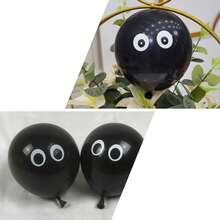 36pcs Eye Black Latex Balloons, 12inch Black Eye Printed Balloon, Funny Balloons, For Halloween Party Decorations Supplies, Bachelorette Party, Birthday Party, Anniversary, Photo Studio Photo Background, Various Festival Photo Background Decorations