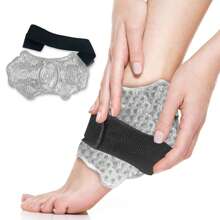 [Hot & Cold] Adjustable Sports Foot Ice Bag With Gel Pack, Microwave Heating, Freezable & Reusable, Ankle Support And Cushion
