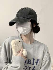 Baseball Cap For Women In Summer With Deep Top And Large Head Circumference Hat For Spring And Autumn With Small Face-Showing And Versatile Casual Duckbill Cap - A - Xem 1