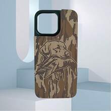 Camouflage Dog Hunting Ducks Element-Design Phone Case, Suitable For IPhone Models 16, 15, 14 Pro Max, 13, 12, 11, XR, XS Plus Phone Cases, Made Of TPU Silicone Material, Providing Shock And Drop Protection, With Drop Protection Function, And Has A Very Good Hand Feel. It Is The Most Suitable Gift For Family, Friends, And Loved Ones. - màu đen - Xem 4