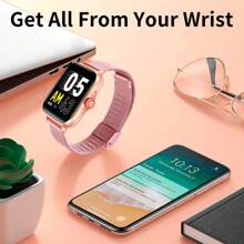 Eytlptoc New 1.85-Inch Large Screen Smart Watch, Compatible With IOS/Android Phones, Supports HD Voice Calls, Multiple Sports Modes, Suitable For Sports, Outdoor And Daily Wear, Multiple Dial Faces To Choose From, Multi-Function - Music & Camera Control, Message Push And Reading, Suitable For Men And Women!