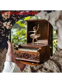 1 hộp nhạc piano kim loại phẳng thanh lịch có vũ công ba lê, biển kim loại phẳng 8x8 inch trang trí nghệ thuật treo tường 2D, trang trí tường kim loại phong cách trang trại, thích hợp cho gia đình, văn phòng, quán bar, quán cà phê, trong nhà & ngoài trời - Quà tặng lý tưởng, phong cách ngẫu nhiên, trang trí nhà cửa, trang trí phòng, quà tặng trang trí tường cho sinh nhật, tốt nghiệp, vị trí lỗ ngẫu nhiên - Nhiều màu - Xem 5