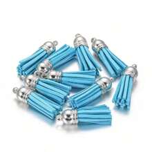 50/80/100 piezas Borlas de 38mm de diámetro a granel de colores variados - Colgantes con borlas para hacer manualidades, llaveros, joyería y talla grande