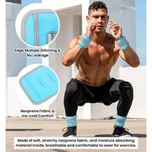 Pesas para tobillos para mujeres y hombres, pesas para piernas, 1 par de pesas ajustables para muñecas/piernas/brazos para trotar, gimnasia, aeróbic, mejorar los resultados de tu entrenamiento, ideales para hacer ejercicio