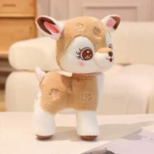 1pc Cute Cartoon Elk Plush Doll, Elk Doll Plush Pillow, Birthday Gift