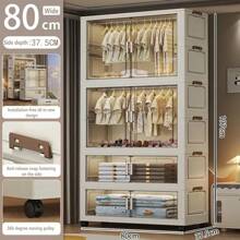 5/4/3/2/1 Tier Luxury Hanging Wardrobe Closet, Easy Assembly Bedroom Clothes Storage Cabinet, Rental Home Kids Armoire
