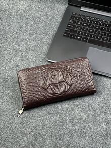 Men's Crocodile Pattern PU Leather Handbag, Large Capacity Wallet, Multifunctional Fashion Long Wallet, Business Leather Clutch Mini Bag - Multicolor - View 16