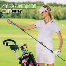 2-Piece Golf Alignment Rod And 48 Inch (Approximately 121.9 Cm) Foldable Training Rod, Lightweight Fiberglass Training Aid For Posture Alignment, Swing, And Correction, Portable Storage Tube - Blue - View 6