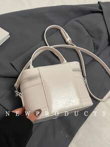 low tea Fashion New Mini Full-Grain Texture Women Handbag Shoulder Bag Satchel Classic Box Bag