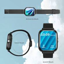 Eytlptoc Multifunctional Smart Watch: (Answer/Dial Calls), Step Counter, Calorie, Multiple Sport Modes, Remote Camera Control, Music Playback Control, Alarm, For Women & Men, 1.85" Full Touch Screen, Wireless Connection To Smartphones, Fashionable Wearable & Lightweight Watch