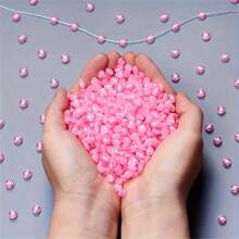 200 pièces, perles plates en forme de cœur rose de 4 x 7 mm, peuvent être utilisées pour fabriquer des bracelets de couples, cadeau d'anniversaire pour femme, fabrication de bijoux DIY