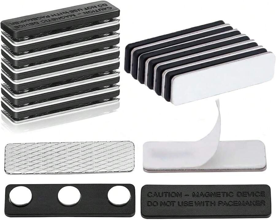 Blackout Blind Accessory - 12 Pair Magnetic Closure With Adhesive For Blackout Curtains,Curtain Magnets Closure For Window Shade And Curtains - 米色 - 查看 1