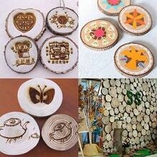 Unfinished Natural With Tree Bark Wood Slices 10 Pcs 4.2-4.7 Inch Disc Coasters Wood Coaster Pieces Craft Wood Kit Circles Crafts Christmas Ornaments DIY Crafts With Bark For Crafts Rustic Wedding - 10個4.2-4.7英寸 - 查看 10