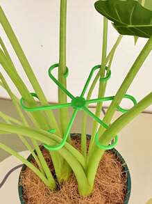4pcs Of Plant Support Clips Sturdy Stem Clamps For Climbing Plants - Plastic Material/Plant Stands & Protective Equipment/Plant Cages And Stands/Garden/Wedding/Holiday Essentials/Teacher Gifts/Camping/Garden Decor