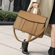 Women Top Handle Bags - 蟒蛇紋 - 查看 6