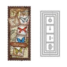 1 件几何主题浮雕灰色金属切割模具，艺术纸雕刻模板，用于纸卡制作的金属切割模具，剪贴簿 DIY 卡片相册工艺装饰