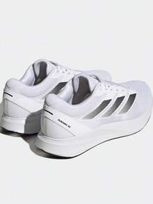 Adidas Tênis Esportivos de Malha Branca para Corrida, Cano Baixo, Respirável, Leve, Tênis Casuais para Homens - Branco - Visão 4