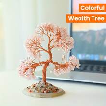Crystal Tree Of Life - Crystal Tree - Colorful Crystal Tree Home Culture Gemstone Tree - Money Tree - Home Decoration - Thoughtful Gift For Family And Friends Home Gift - Purple - View 9