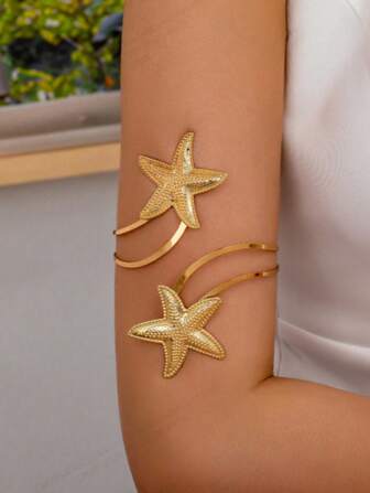 1 pieza Brazalete de inspiración oceánica, minimalista, elegante y versátil de moda