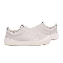 Tênis feminino slip on Em Couro Via madamah