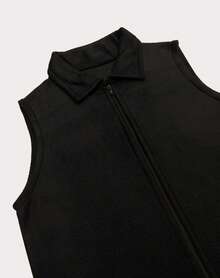 NASHLY Women Sweater Vests - 黑與白 - 查看 5