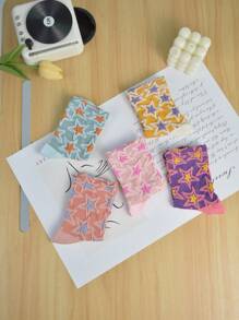 5 paires de chaussettes à motif étoile, mode, douces et confortables, convenant pour le port à l'intérieur et à l'extérieur, printemps/automne
