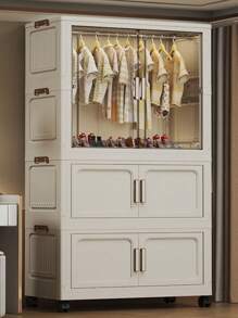 5/4/3/2/1 Layer Freestanding Baby Wardrobe Closet, Folding Clothes Storage Cabinet, Multilayer Children Dresser, Home Garment Organizer