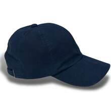 Unisex Dad Hat In 100% Cotton Twill, Personalized Brazilian Curved Brim. - Navy Blue Embroidered Beige - View 2