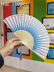 Personalized Wedding Fan/Fringed Wedding Folding Fan/Mass Custom Wedding Party Fan/Wedding Gift Ideas/Ceremony Gifts For - Multicolor - View 19